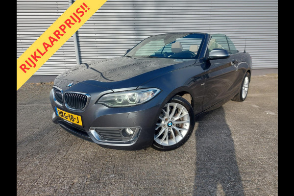BMW 2 Serie Cabrio 218i High Executive, airco,navigatie,stoelverwarming,parkeersensoren,cruisecontrol,