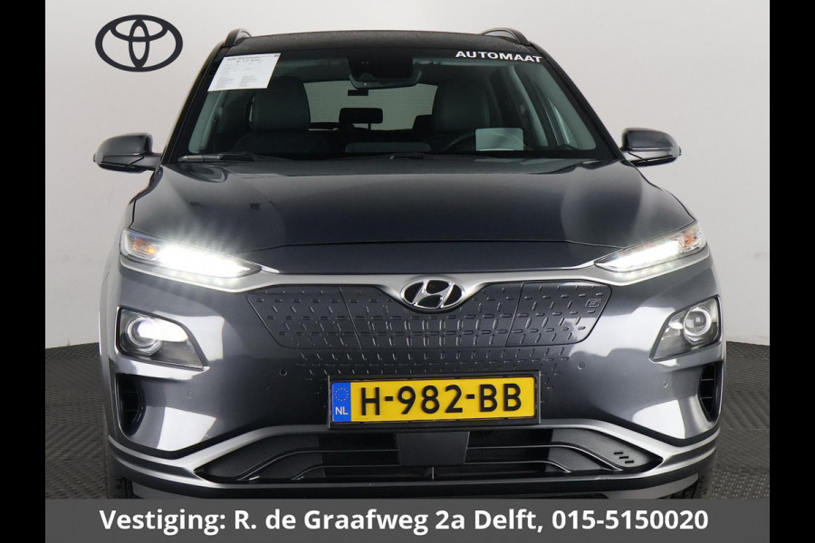 Hyundai Kona EV Premium Two-Tone 64 kWh | Accuconditie: 92% | Navigatie | Leder |