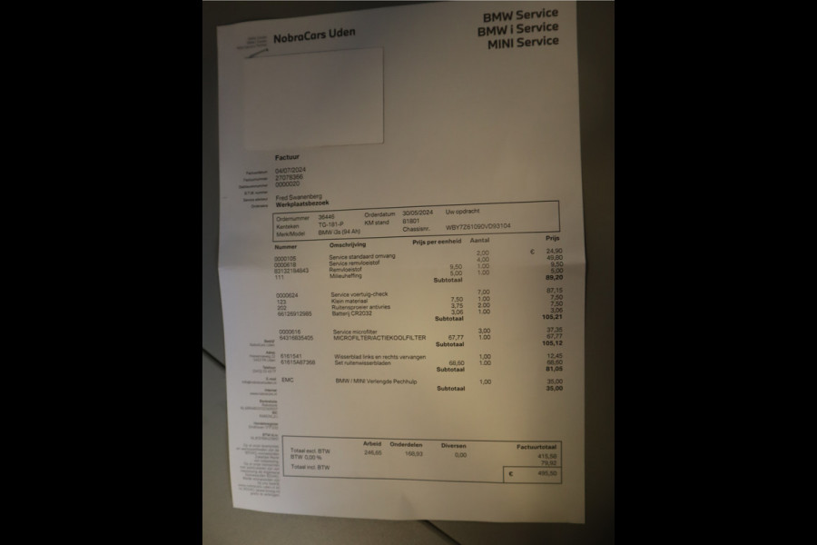 BMW i3 S iPerformance 94Ah 33 kWh / Warmtepomp