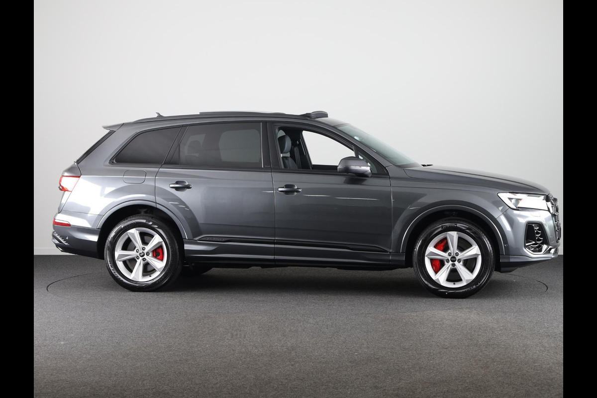 Audi Q7 55 TFSI e quattro Pro Line S Panoramadak, adaptive cruisecontrol, B&O soundsysteem, optiekpakket zwart Plus Audi Q7 55 TFSI e quattro Pro Line S Panoramadak, adaptive cruisecontrol, B&O soundsysteem, optiekpakket zwart Plus