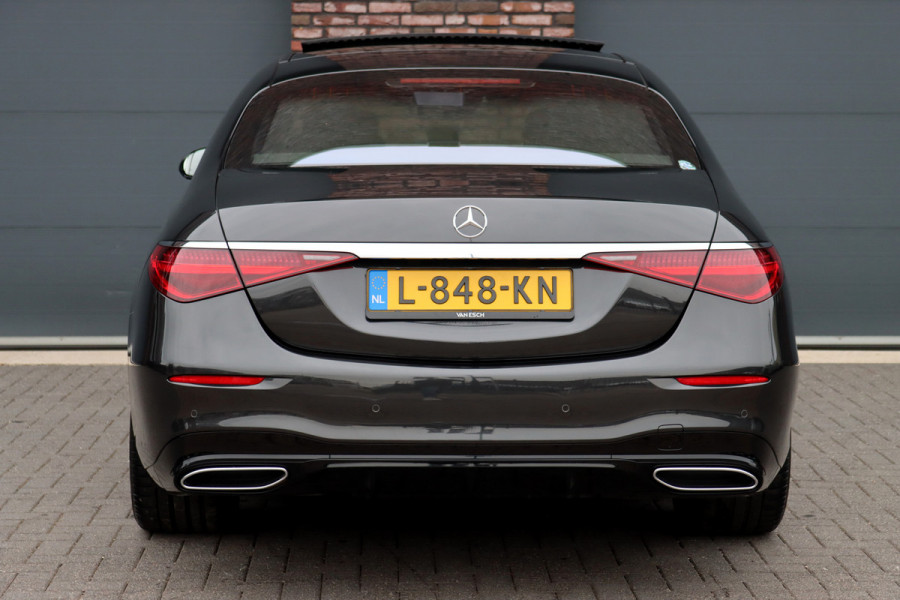 Mercedes-Benz S-Klasse 400d 4MATIC Lang AMG Line Aut9 | Airmatic | Achterasbesturing | Distronic+ | Memory | Stoelventilatie | Massage | Panoramadak | Vlakkenverwarming | Zonweringspakket | Luchtreinigingspakket |