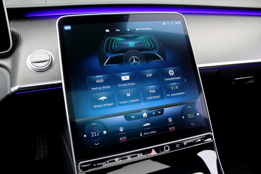 Mercedes-Benz S-Klasse 400d 4MATIC Lang AMG Line Aut9 | Airmatic | Achterasbesturing | Distronic+ | Memory | Stoelventilatie | Massage | Panoramadak | Vlakkenverwarming | Zonweringspakket | Luchtreinigingspakket |