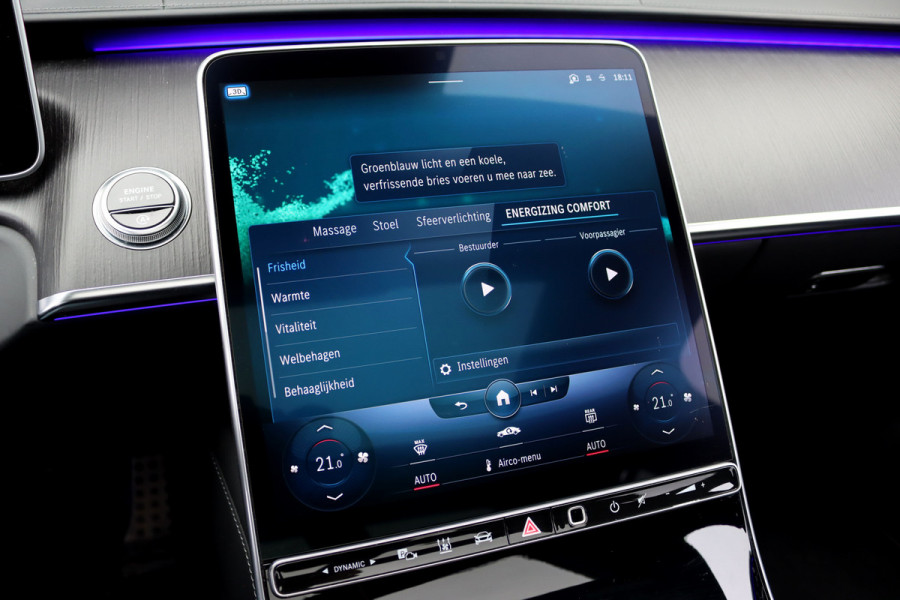 Mercedes-Benz S-Klasse 400d 4MATIC Lang AMG Line Aut9 | Airmatic | Achterasbesturing | Distronic+ | Memory | Stoelventilatie | Massage | Panoramadak | Vlakkenverwarming | Zonweringspakket | Luchtreinigingspakket |