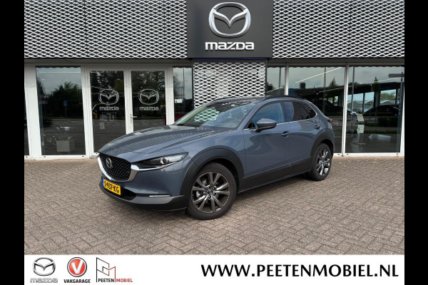 Mazda CX-30 2.0 e-SkyActiv-X M Hybrid Luxury | FABRIEKSGARANTIE T/M 2/2029 |DEALERONDERHOUDEN | I-ACTIVE SENSE PAKKET | SCHUIFKANTELDAK |  | 4-SEIZOENSBANDEN |