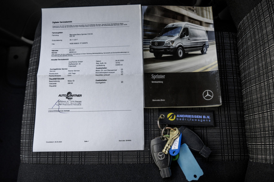 Mercedes-Benz Sprinter 316CDI | L2H2 | 164 PK | Camera | Navigatie | Airco | Cruise | Euro 6