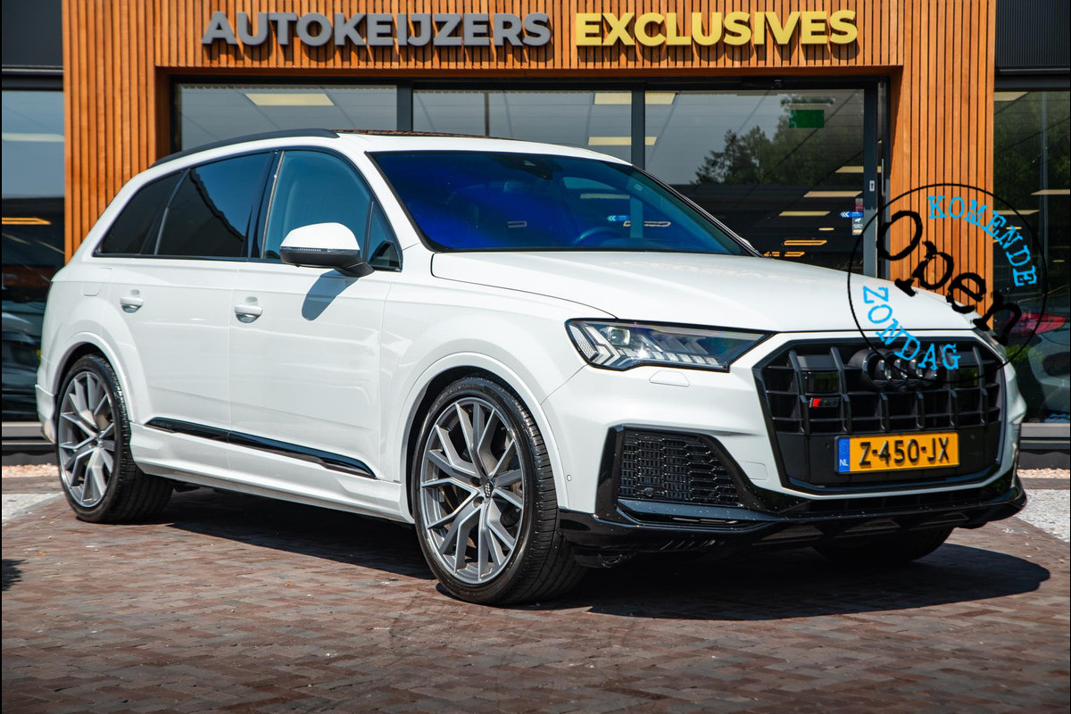 Audi Q7 4.0 TFSI SQ7 quattro B&O 360 Camera Stoelvent. Luchtvering DAB+ Trekhaak Audi Q7 4.0 TFSI SQ7 quattro B&O 360 Camera Stoelvent. Luchtvering DAB+ Trekhaak