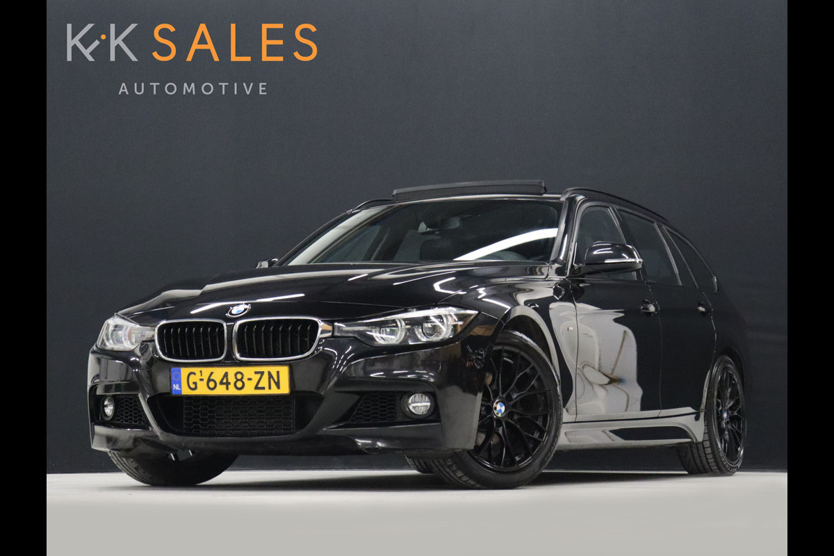 BMW 3 Serie Touring 318i M Sport [SCHUIFKANTELDAK, STOELVERWARMING, CRUISE CONTROL, ELEKTRISCHE ACHTERKLEP,  PDC ACHTER, VOL LEDER, M- STUUR, LED, NAVIGATIE, NIEUWSTAAT]