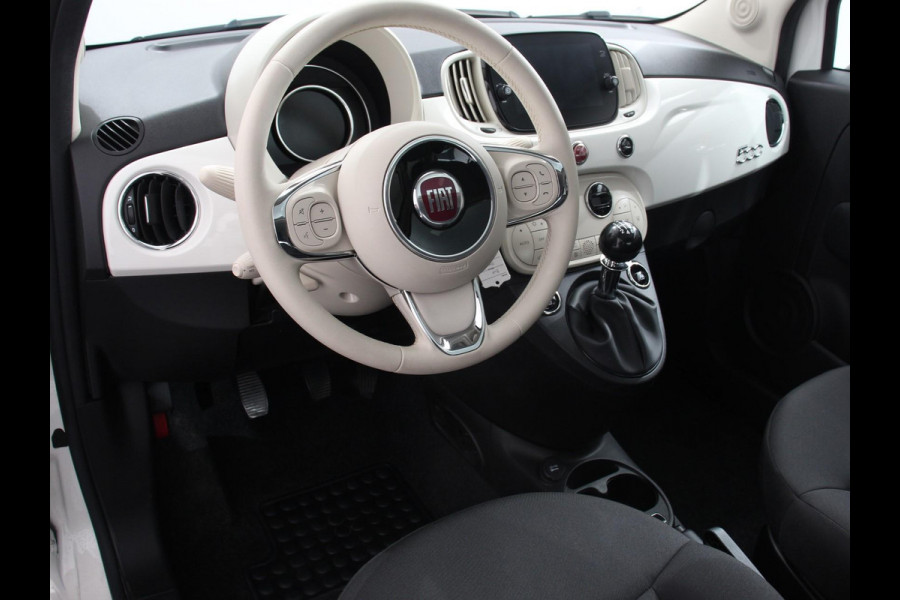 Fiat 500 1.0 Hybrid Dolcevita Panorama dak Climate Control Cruise Control Navigatie Apple Carplay/Android Auto Dab Digitale Cockpit Parkeer Sensoren  Lichtmetalen Velgen 16" Led