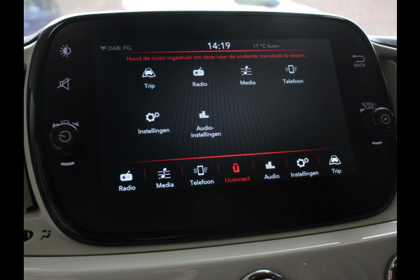 Fiat 500 1.0 Hybrid Dolcevita Panorama dak Climate Control Cruise Control Navigatie Apple Carplay/Android Auto Dab Digitale Cockpit Parkeer Sensoren  Lichtmetalen Velgen 16" Led