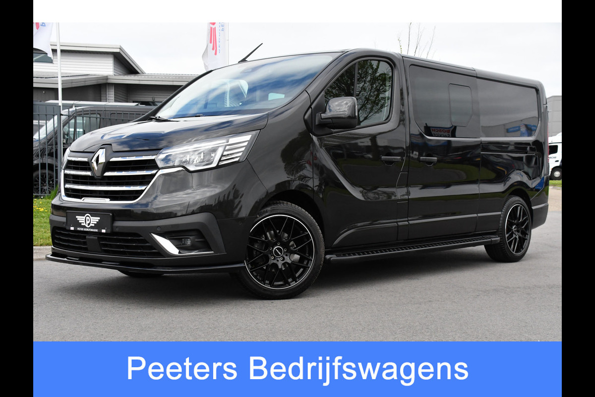 Renault Trafic 2.0 dCi 170 T29 L2H1 DC Luxe Black Edition Camera, Cruise, Carplay, 170PK, 2 x Schuifdeur, LED, Stoelverwarming, Clima, Keyless, Uniek! Renault Trafic 2.0 dCi 170 T29 L2H1 DC Luxe Black Edition Camera, Cruise, Carplay, 170PK, 2 x Schuifdeur, LED, Stoelverwarming, Clima, Keyless, Uniek!