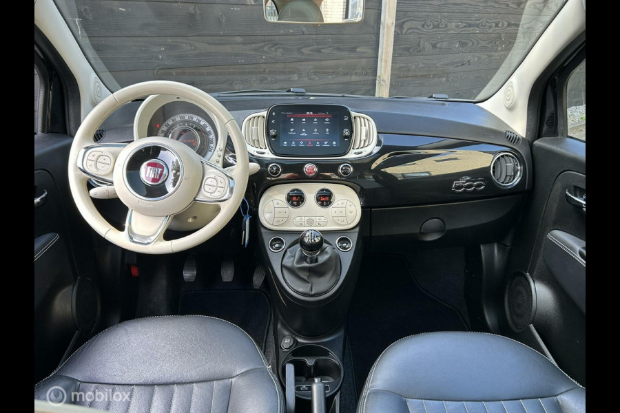 Fiat 500 1.0 Hybrid Rockstar Vol Lederen Bekleding / Clima / groot scherm carplay / Panodak / 56.460 KM!!