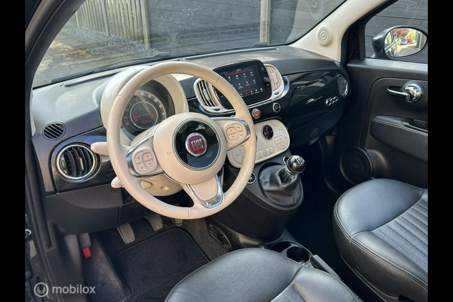 Fiat 500 1.0 Hybrid Rockstar Vol Lederen Bekleding / Clima / groot scherm carplay / Panodak / 56.460 KM!!