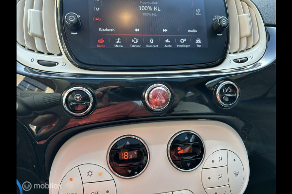 Fiat 500 1.0 Hybrid Rockstar Vol Lederen Bekleding / Clima / groot scherm carplay / Panodak / 56.460 KM!!