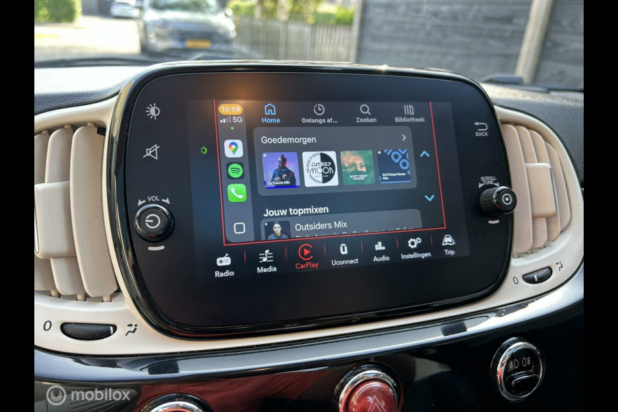 Fiat 500 1.0 Hybrid Rockstar Vol Lederen Bekleding / Clima / groot scherm carplay / Panodak / 56.460 KM!!