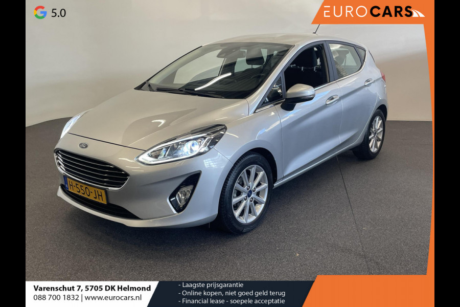 Ford Fiesta 1.0 EcoBoost Titanium Navigatie Apple Carplay/Android Auto Parkeersensoren achter Cruise Control Lichtmetalen velgen Climate Control