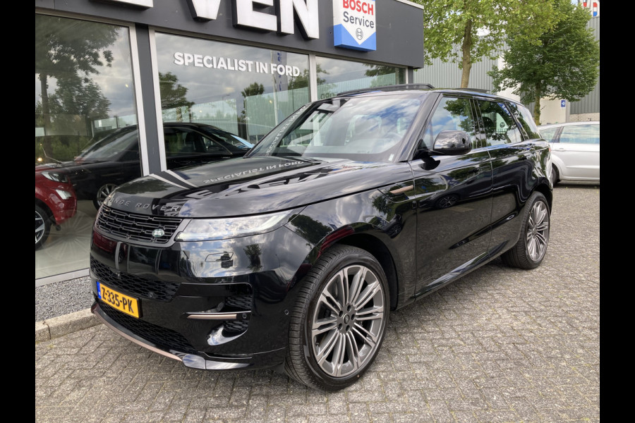 Land Rover Range Rover Sport P460e Dynamic SE PHEV | Direct leverbaar! NL auto | 23” ‘Style 1075’ | Pano schuif-/kanteldak [041CZ] | Meridian™ 3D Surround [025MN] | Walnut houtfineer [088UM] | Elek. trekhaak [028LD] | Cold Climate Pack [072BI
