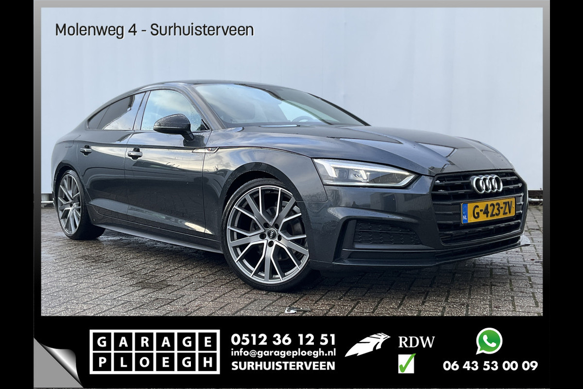 Audi A5 Sportback 40 TFSI 191pk Sport S-Line Trekhaak Elek.Klep Led Uitstraling!! Audi A5 Sportback 40 TFSI 191pk Sport S-Line Trekhaak Elek.Klep Led Uitstraling!!