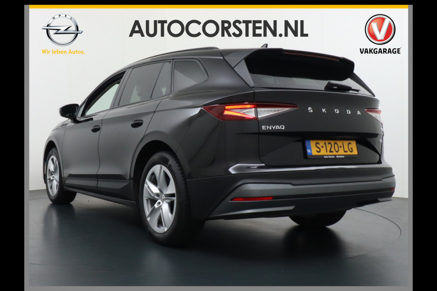 Škoda ENYAQ iV 60 Navi Ecc Adaptieve Cruise Control CameraApple Carplay Android Keyless Led Pdc DabBusiness Edition Plus Stoelverwarming Bluetooth Dodehoek detector Draadloze tel.lader Rijstrooksensor Regen-Lichtsensor Origineel Nederlandse 1e Eigenaar Auto nieuwprijs €51.910,-