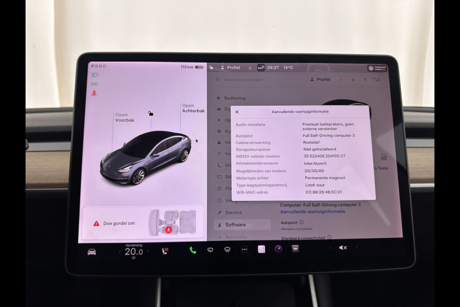 Tesla Model 3 Standard RWD Plus 60 kWh [ 3-Fase ] (INCL-BTW) Aut. *PANO | AUTO-PILOT | NAPPA-LEATHER | KEYLESS | FULL-LED | MEMORY-PACK | SURROUND-VIEW | DAB | CARPLAY | DIGI-COCKPIT | LANE-ASSIST | HEATED-COMFORT-SEATS | 19"ALU*