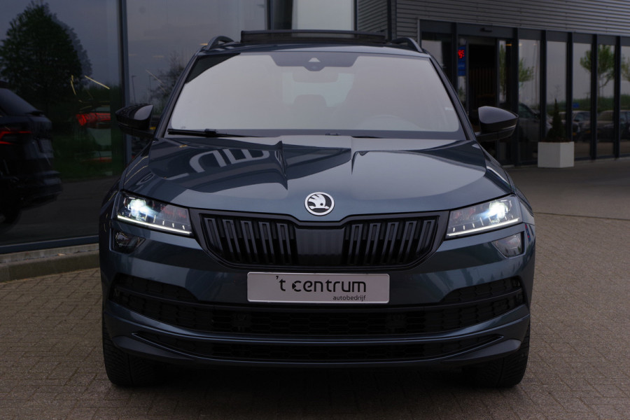 Škoda Karoq 1.5 TSI ACT 150 PK Automaat Sportline BNS, Trekhaak, Panoramadak, Camera, Adap. Cruise Control