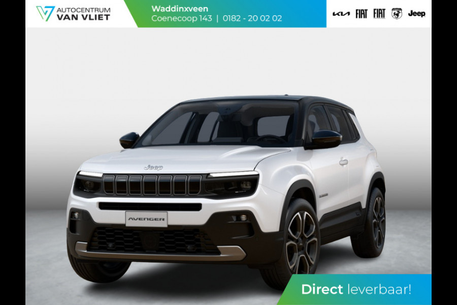Jeep Avenger Summit 54 kWh | Schuif/Kanteldak | Leder&Winter Pack | Warmtepomp | Info&Convenience Pack | Full Operational Lease € 599,-