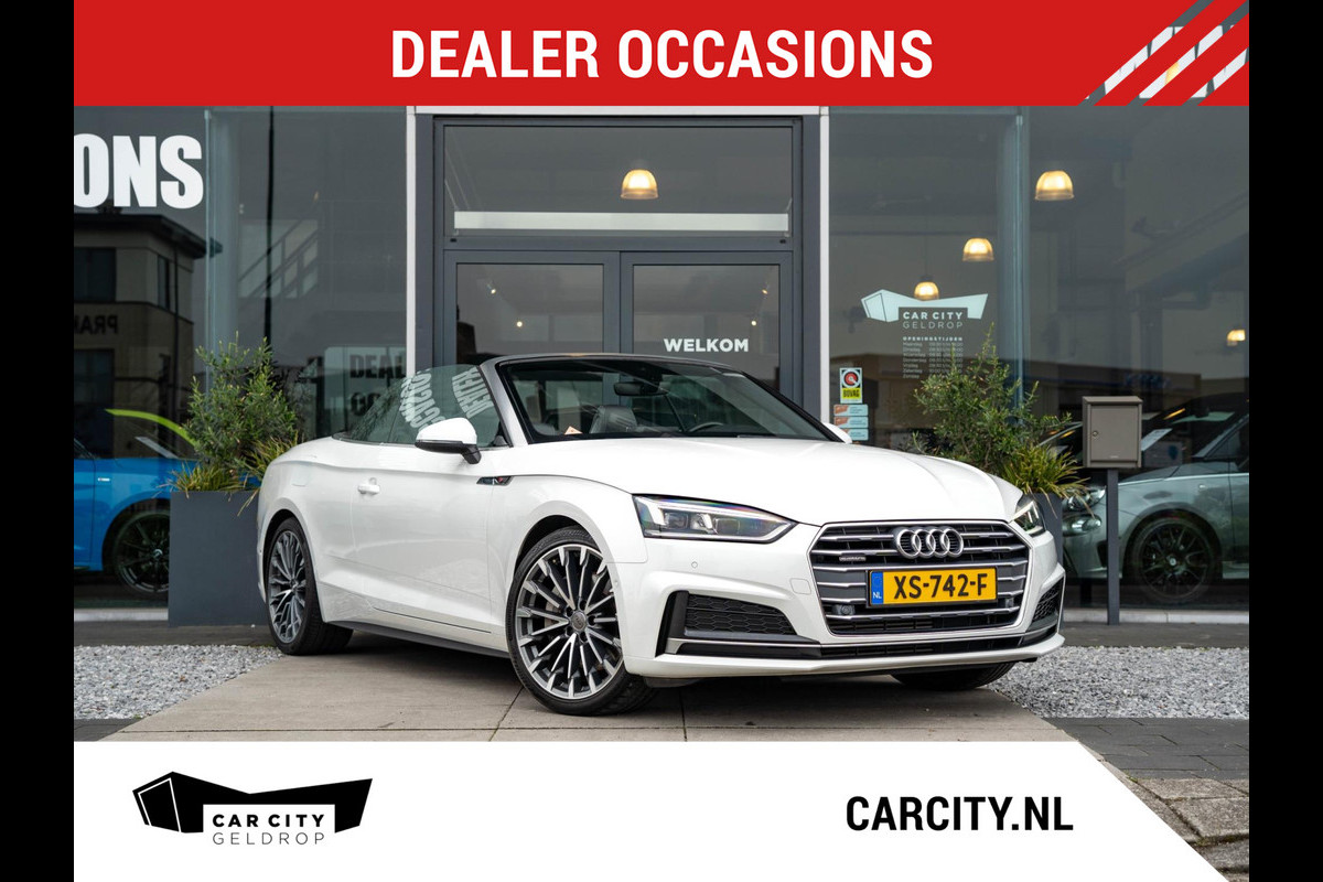 Audi A5 Cabriolet 2.0 TFSI Quattro Sport Pro Line S / RS-stoelen / Keyless / CarPlay / Virtual / Camera / Blind spot / Audi sound Audi A5 Cabriolet 2.0 TFSI Quattro Sport Pro Line S / RS-stoelen / Keyless / CarPlay / Virtual / Camera / Blind spot / Audi sound