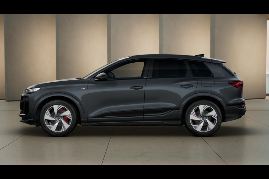 Audi Q6 e-tron S edition 83 kWh Tech Pro, panoramadak, leder interieur, privacy glas, adapaptive air suspension, omgevingscamara's, key-less entry, adaptive cruise control