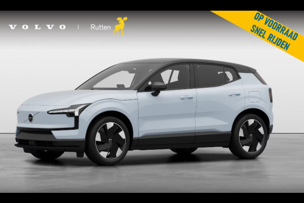 Volvo EX30 272PK Ext. Range Plus / Nu van €45.995 Voor €38.495! / / Adaptieve Cruise Control/ Dodehoek Detectie / Parkeersensoren voor en achter/ Achteruitrijcamera/ Warmtepomp/ Google Services/W