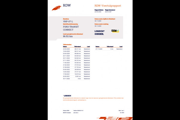 Ford Transit Connect 1.5 EcoBlue L2 Trend- Airco/ PDC/ Imperiaal/ Trekhaak