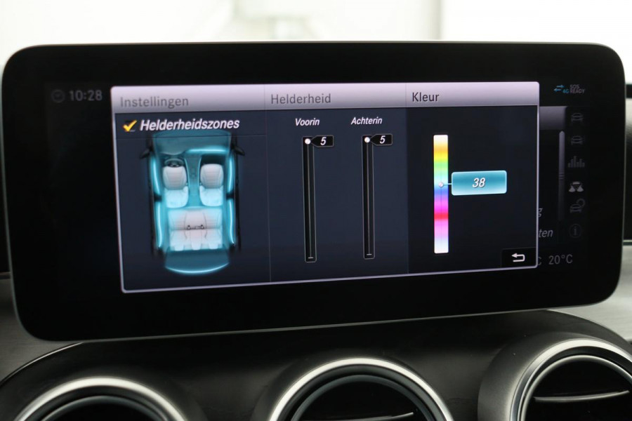 Mercedes-Benz C-Klasse 180 AMG Upgrade Edition | Stoelverwarming | Carplay | Matrix LED | Sfeerverlichting | Leder/Alcantara | Navigatie | DAB | Cruise control | Park Assist