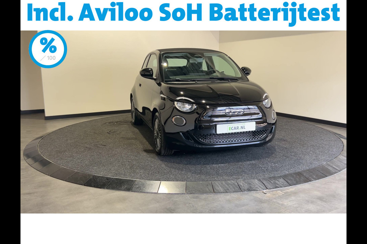 Fiat 500E CABRIO Icon 42 kWh | Navigatie | Automatische airco | Achteruitrijcamera | SoH (batterijcheck) 95,29 % score! Fiat 500E CABRIO Icon 42 kWh | Navigatie | Automatische airco | Achteruitrijcamera | SoH (batterijcheck) 95,29 % score!