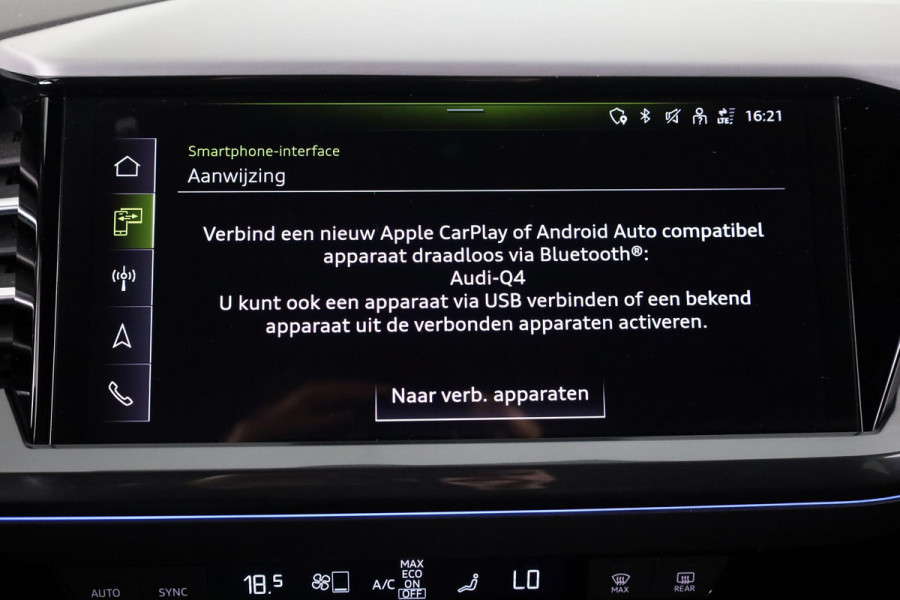 Audi Q4 Sportback e-tron 40 S edition 77 kWh 204pk | Trekhaak | 21 inch lichtmetalen velgen | Parkeercamera | Optiekpakket zwart