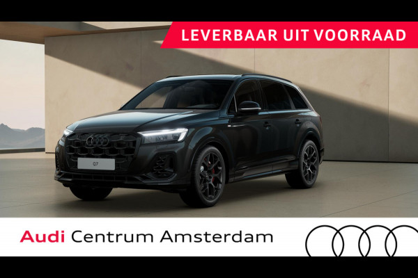 Audi Q7 55 TFSI e quattro Pro Line S panoramadak, omgevingscamera's, adaptive cruise control, B&O soundsysteem, vierwielbesturing, Sportstoelen Plus, leder interieur ruitpatroon, optiekpakket zwart Plus, trekhaak, comfortsleutel