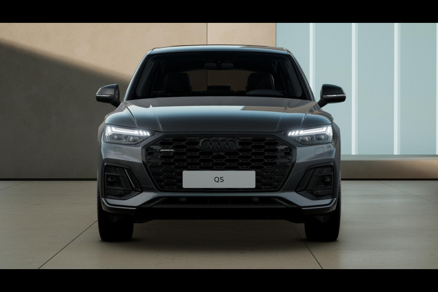 Audi Q5 Sportback S edition Competition 50 TFSI e 220 kW / 299 PK SU panoramadak, assistentiepakket parking, B&O soundsysteem, spiegelkappen carbon, lichtpakket plus, leder/alcantara interieur