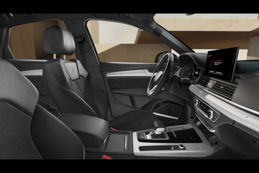 Audi Q5 Sportback S edition Competition 50 TFSI e 220 kW / 299 PK SU panoramadak, assistentiepakket parking, B&O soundsysteem, spiegelkappen carbon, lichtpakket plus, leder/alcantara interieur