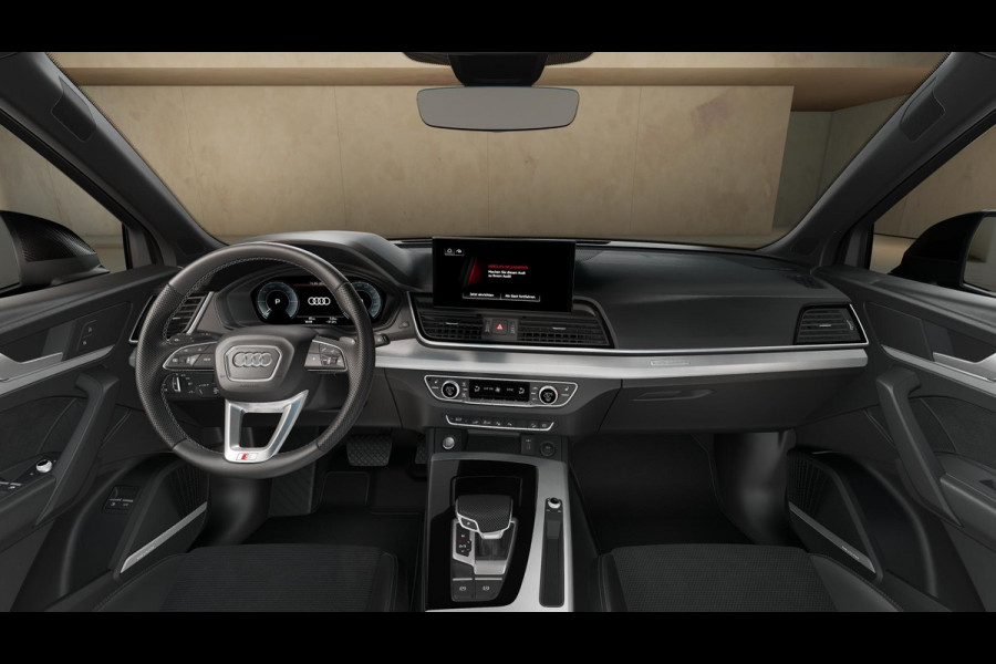 Audi Q5 Sportback S edition Competition 50 TFSI e 220 kW / 299 PK SU panoramadak, assistentiepakket parking, B&O soundsysteem, spiegelkappen carbon, lichtpakket plus, leder/alcantara interieur