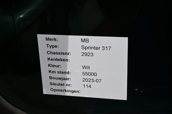 Mercedes-Benz Sprinter 317 CDI L3H2 MBUX navigatie met camera en parkeersensoren, Stoelverwarming, Brake assyst