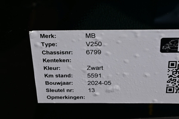 Mercedes-Benz V-Klasse 250d AMG L3 DC Avantgarde Memory stoelen, Burmester, Camera 360 graden