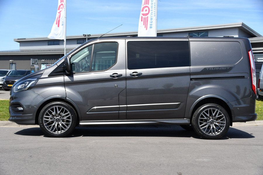 Ford Transit Custom 320 2.0 TDCI L1H1 Sport DC Adaptieve Cruise, Camera, Carplay, 185PK, Leder, Automaat, Dodehoek, UNIEK!