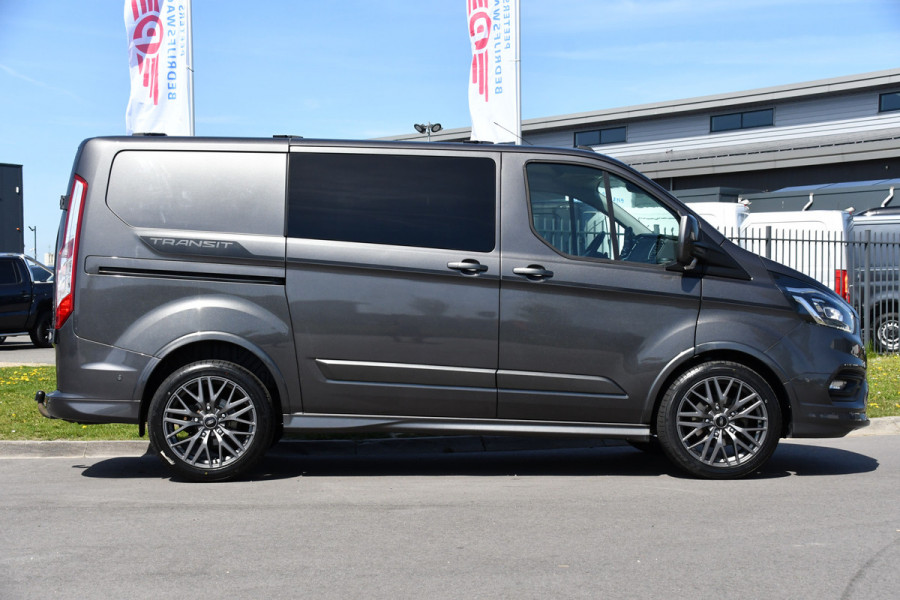 Ford Transit Custom 320 2.0 TDCI L1H1 Sport DC Adaptieve Cruise, Camera, Carplay, 185PK, Leder, Automaat, Dodehoek, UNIEK!