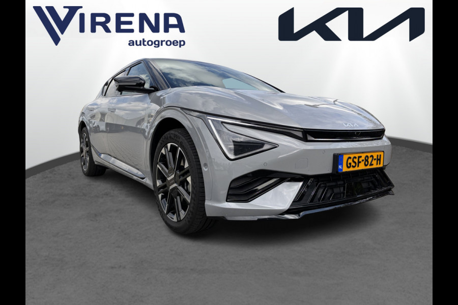 Kia Ev6 GT-Line 84 kWh Rijdende Demo - Apple Carplay/Android Auto - Adaptief Cruise Control - Dodehoekdetectie -  Stoel -/stuurverwarming Fabrieksgarantie 09-2031