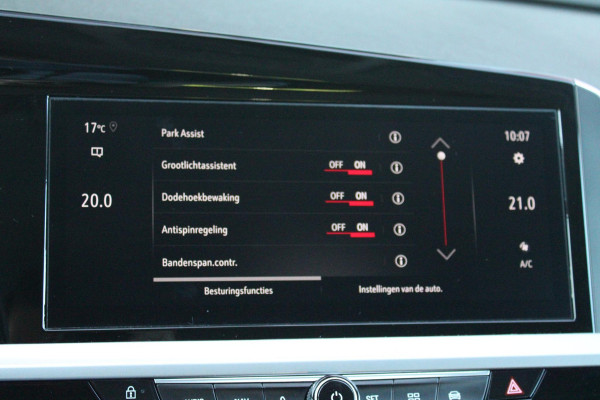 Opel Grandland 1.2 Turbo 136PK AUTOMAAT Hybrid GS | BLACK PACK | STOEL/STUUR VERWARMING | NAVIGATIE | APPLE CARPLAY/ANDROID AUTO | DODEHOEK DETECTIE | 18" LICHTMETALEN VELGEN | DAB+ RADIO | PARKEERSENSOREN VOOR + ACHTER | ADAPTIVE CRUISE CONTROL | ACHTERUITRIJ CAMERA |