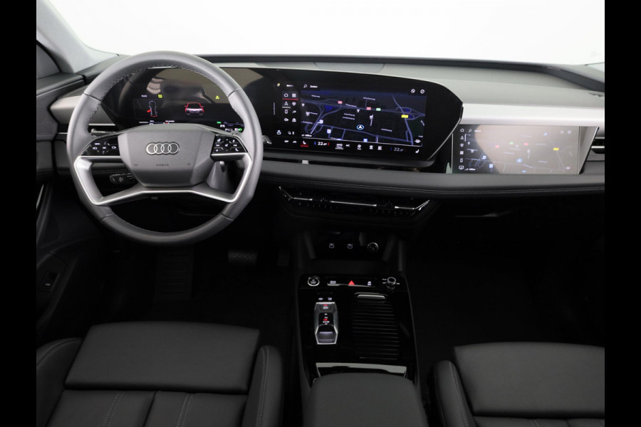 Audi Q6 Advanced edition e-tron perf 225kW/306pk 100Kwh Ha Tech Plus pakket, sportstoelen met leder, bumpers in kleur carrosserie, omgevingscamera's