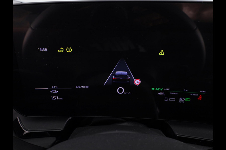 Audi Q6 Advanced edition e-tron perf 225kW/306pk 100Kwh Ha Tech Plus pakket, sportstoelen met leder, bumpers in kleur carrosserie, omgevingscamera's