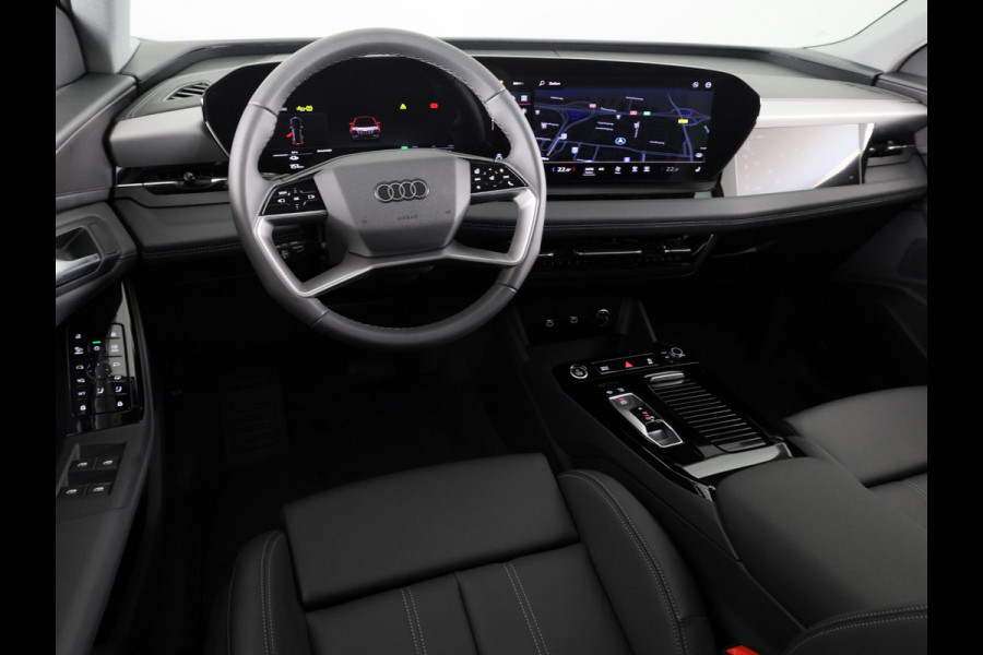 Audi Q6 Advanced edition e-tron perf 225kW/306pk 100Kwh Ha Tech Plus pakket, sportstoelen met leder, bumpers in kleur carrosserie, omgevingscamera's