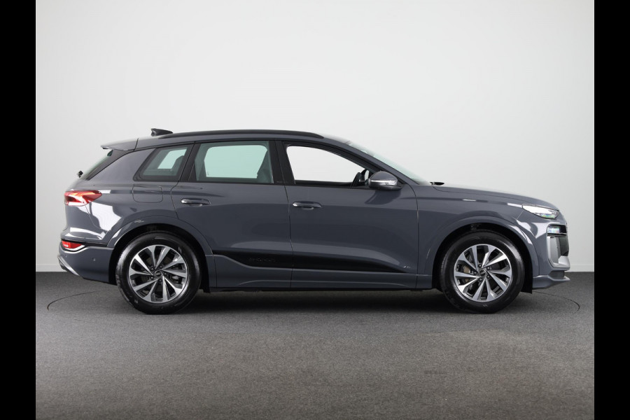 Audi Q6 Advanced edition e-tron perf 225kW/306pk 100Kwh Ha Tech Plus pakket, sportstoelen met leder, bumpers in kleur carrosserie, omgevingscamera's