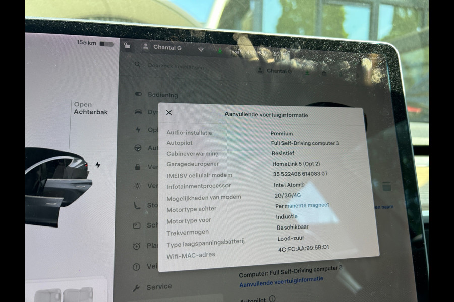 Tesla Model 3 Long Range AWD 75 kWh 84% SOH Trekhaak (910kg) 19 INCH