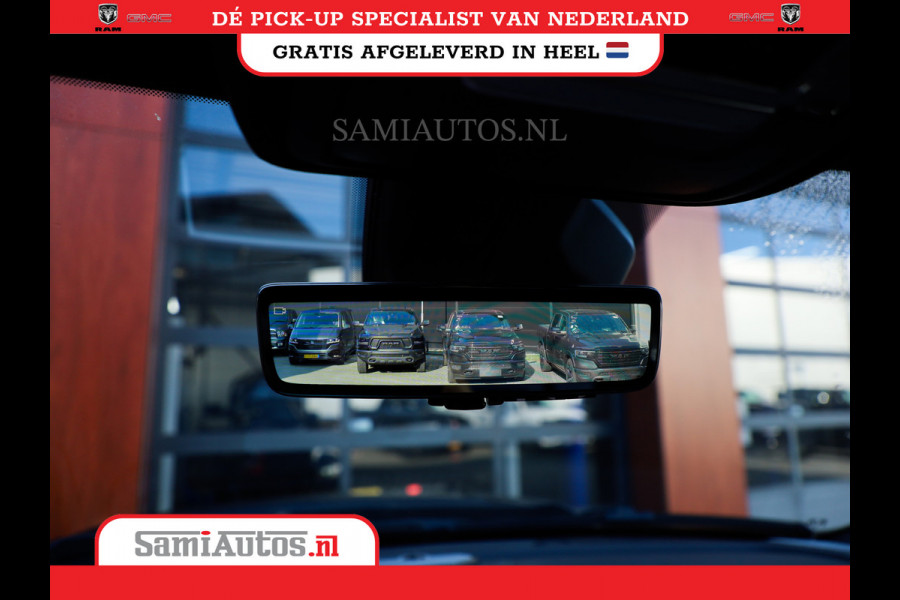 Dodge Ram NIGHT PREMIUM 2025 | BOM VOL + 14.4 INCH SCHERM | LUCHTVERING | HUD | HURRICANE 420PK 636 Nm | PRIJS MET LPG EN COVER EN GARANTI DUBBELE CABINE | PICK UP | 5 PERSOONS | DC | GRIJSKENTEKEN | VOORRAAD NR 2287 - 3384