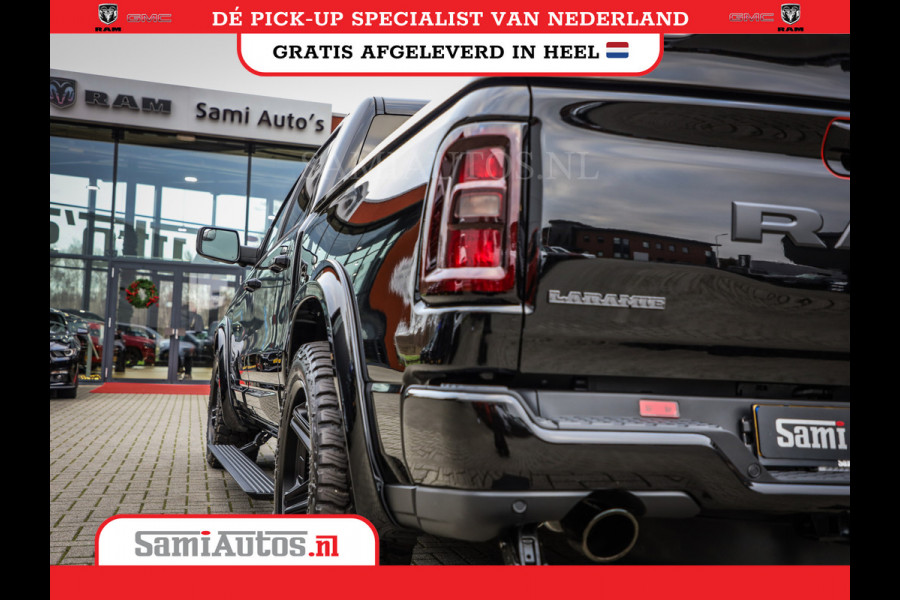 Dodge Ram NIGHT PREMIUM 2025 | BOM VOL + 14.4 INCH SCHERM | LUCHTVERING | HUD | HURRICANE 420PK 636 Nm | PRIJS MET LPG EN COVER EN GARANTI DUBBELE CABINE | PICK UP | 5 PERSOONS | DC | GRIJSKENTEKEN | VOORRAAD NR 2287 - 3384