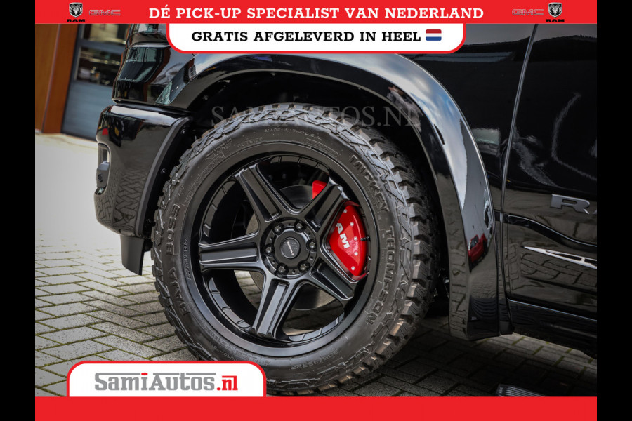 Dodge Ram NIGHT PREMIUM 2025 | BOM VOL + 14.4 INCH SCHERM | LUCHTVERING | HUD | HURRICANE 420PK 636 Nm | PRIJS MET LPG EN COVER EN GARANTI DUBBELE CABINE | PICK UP | 5 PERSOONS | DC | GRIJSKENTEKEN | VOORRAAD NR 2287 - 3384